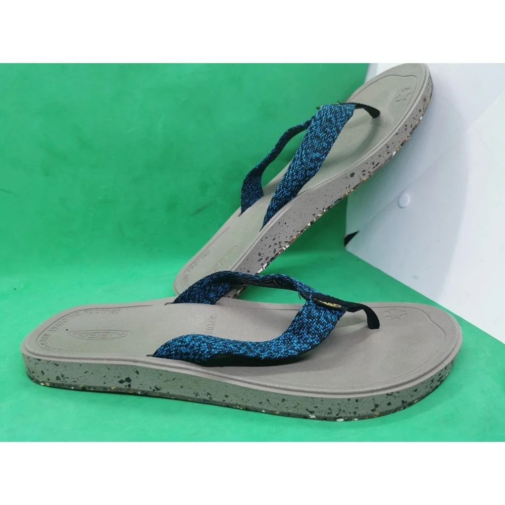 KEEN Harvest Flip Flops Men's Size 12 Sandals Repurposed Sole Slip On
